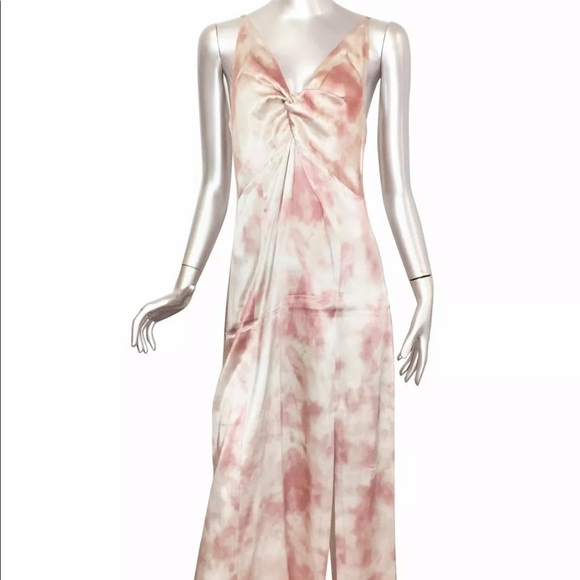 ZARA PINK TIE-Dye DRESS Small KNOT SPAGHETTI STRAP - Picture 6 of 6